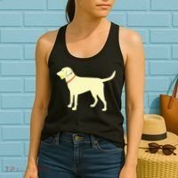 Labrador Retriever Fetch Yellow Lab Play Ball Women's Tank Top thumb 2