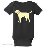 Labrador Retriever Fetch Yellow Lab Play Ball Baby Bodysuit thumb 0