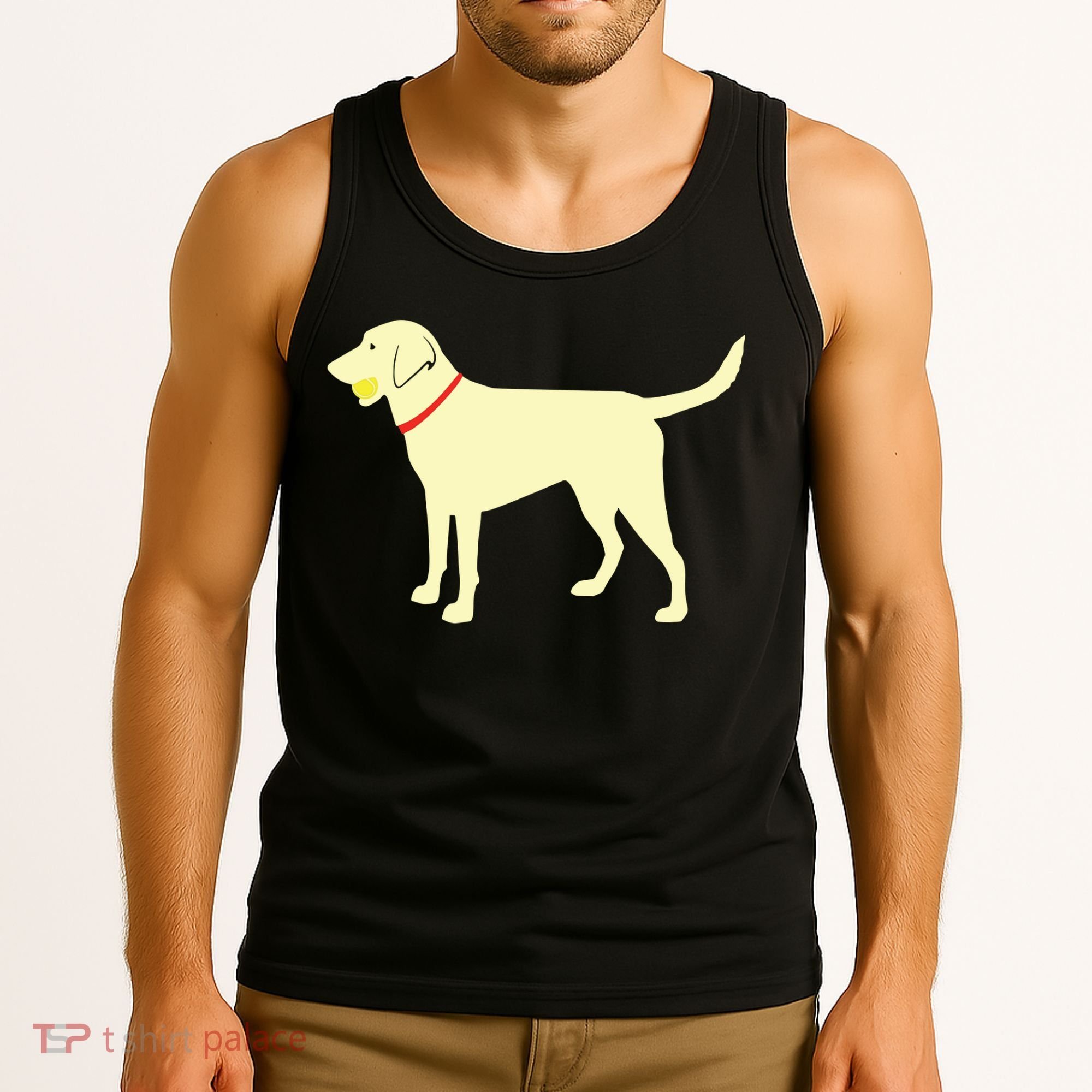 Labrador Retriever Fetch Yellow Lab Play Ball Tank Top