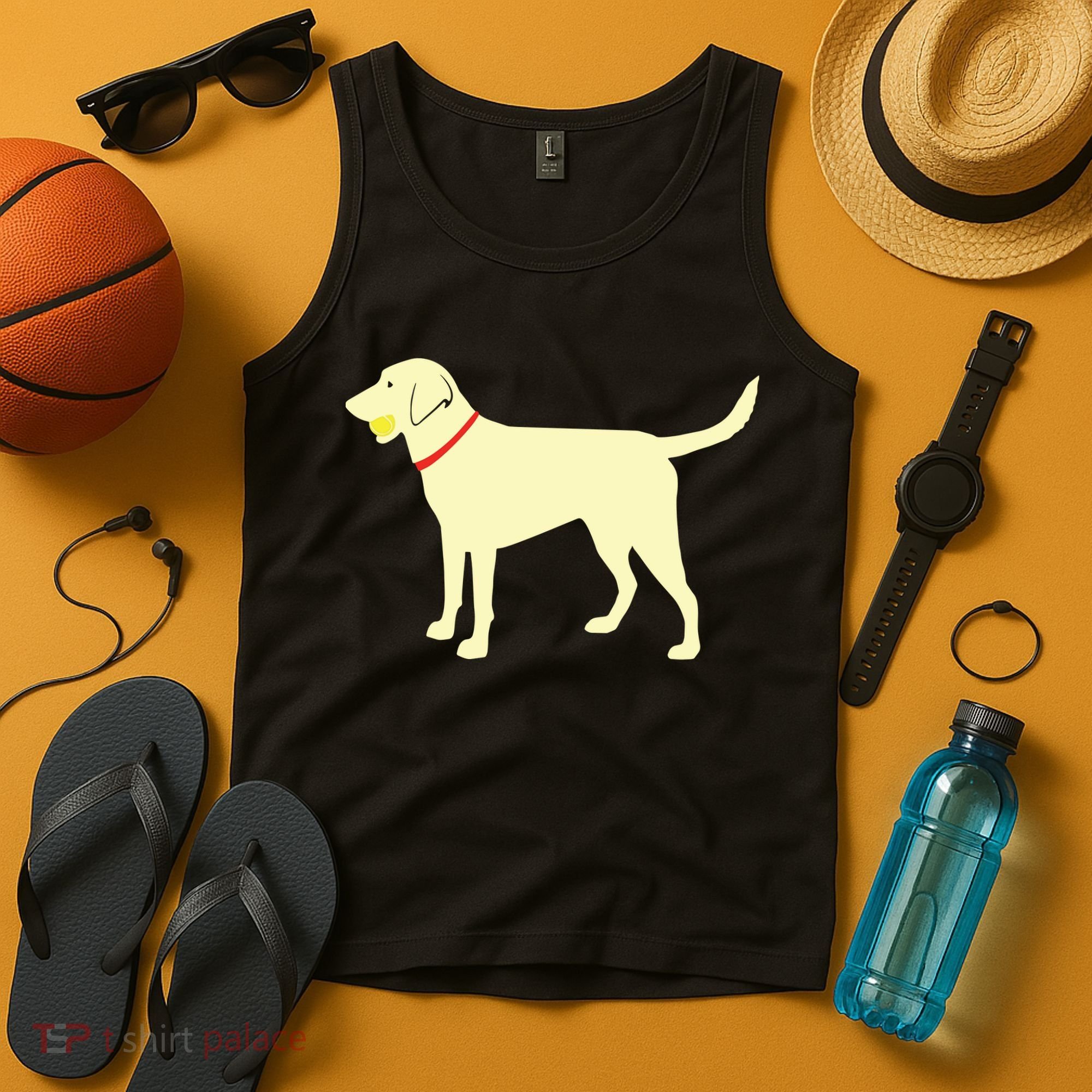 Labrador Retriever Fetch Yellow Lab Play Ball Tank Top