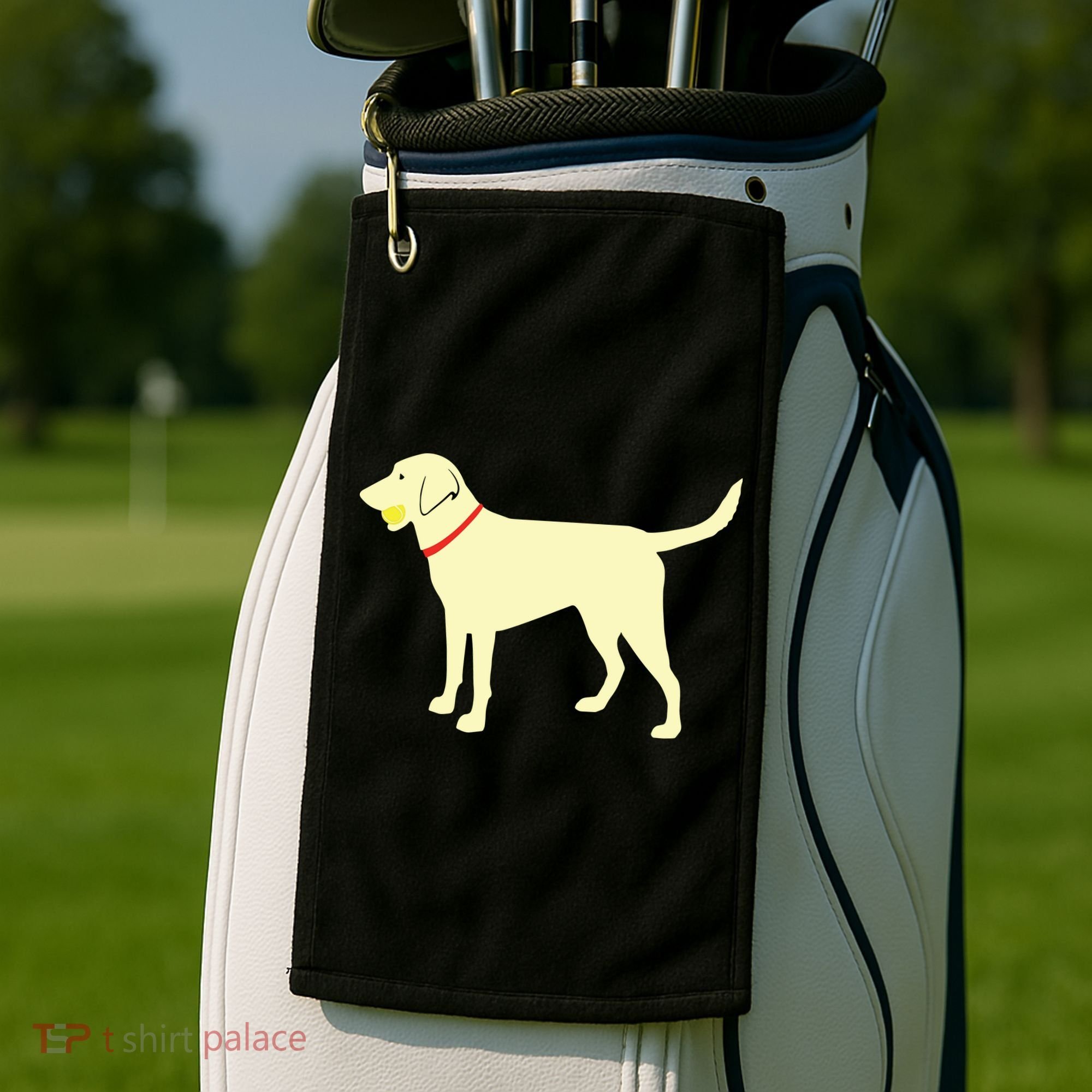 Labrador Retriever Fetch Yellow Lab Play Ball Golf Towel