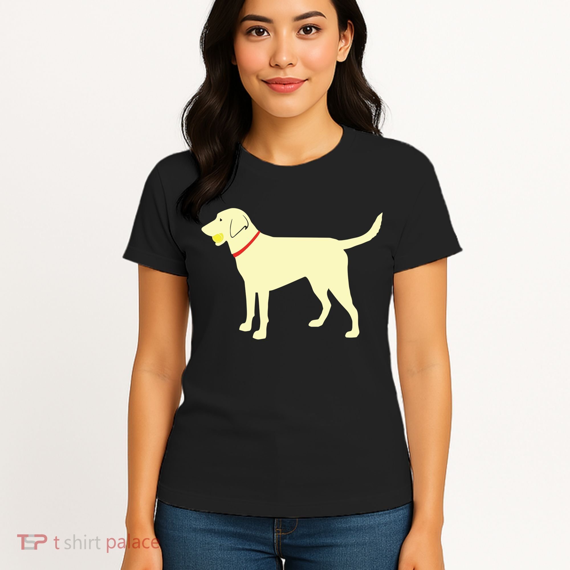 Labrador Retriever Fetch Yellow Lab Play Ball Women's T-Shirt