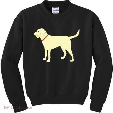 Labrador Retriever Fetch Yellow Lab Play Ball Kids Sweatshirt