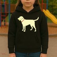 Labrador Retriever Fetch Yellow Lab Play Ball Kids Hoodie thumb 3