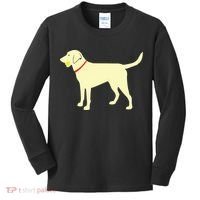 Labrador Retriever Fetch Yellow Lab Play Ball Kids Long Sleeve Shirt thumb 0
