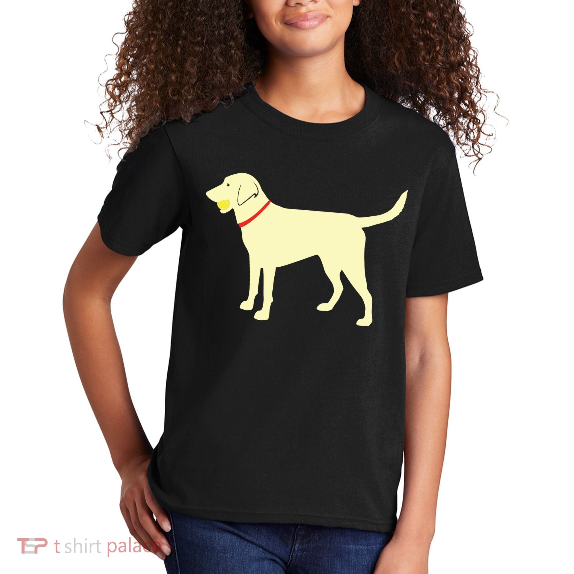 Labrador Retriever Fetch Yellow Lab Play Ball Kids T-Shirt