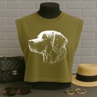 Labrador Retriever Gifts Lab Dog Garment-Dyed Women's Muscle Tee thumb 3