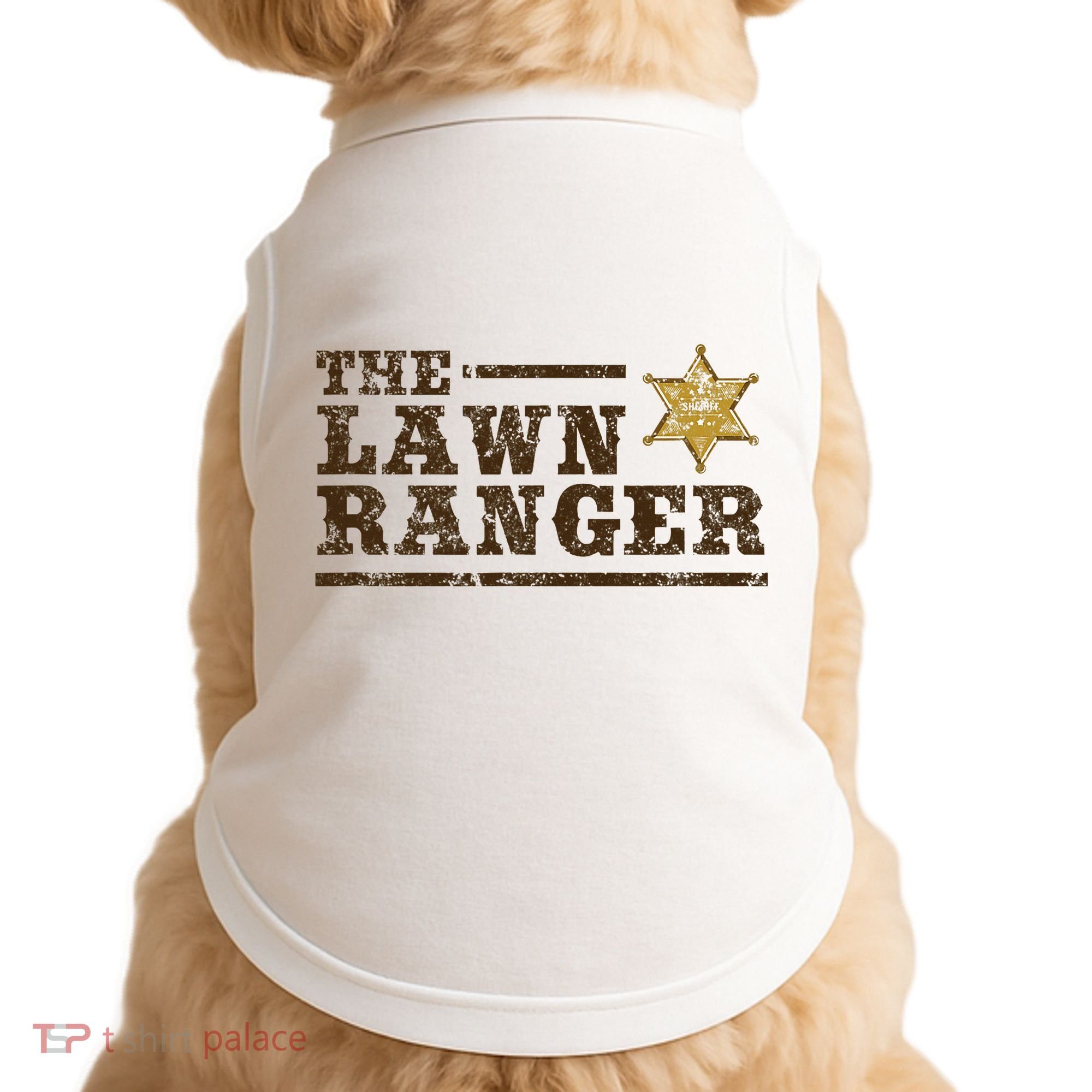 Lawn Ranger Grass Mower Mowing FatherS Day Gardening Doggie Tank