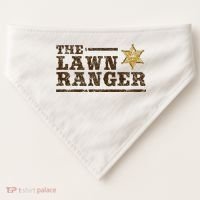 Lawn Ranger Grass Mower Mowing FatherS Day Gardening USA-Made Doggie Bandana thumb 0
