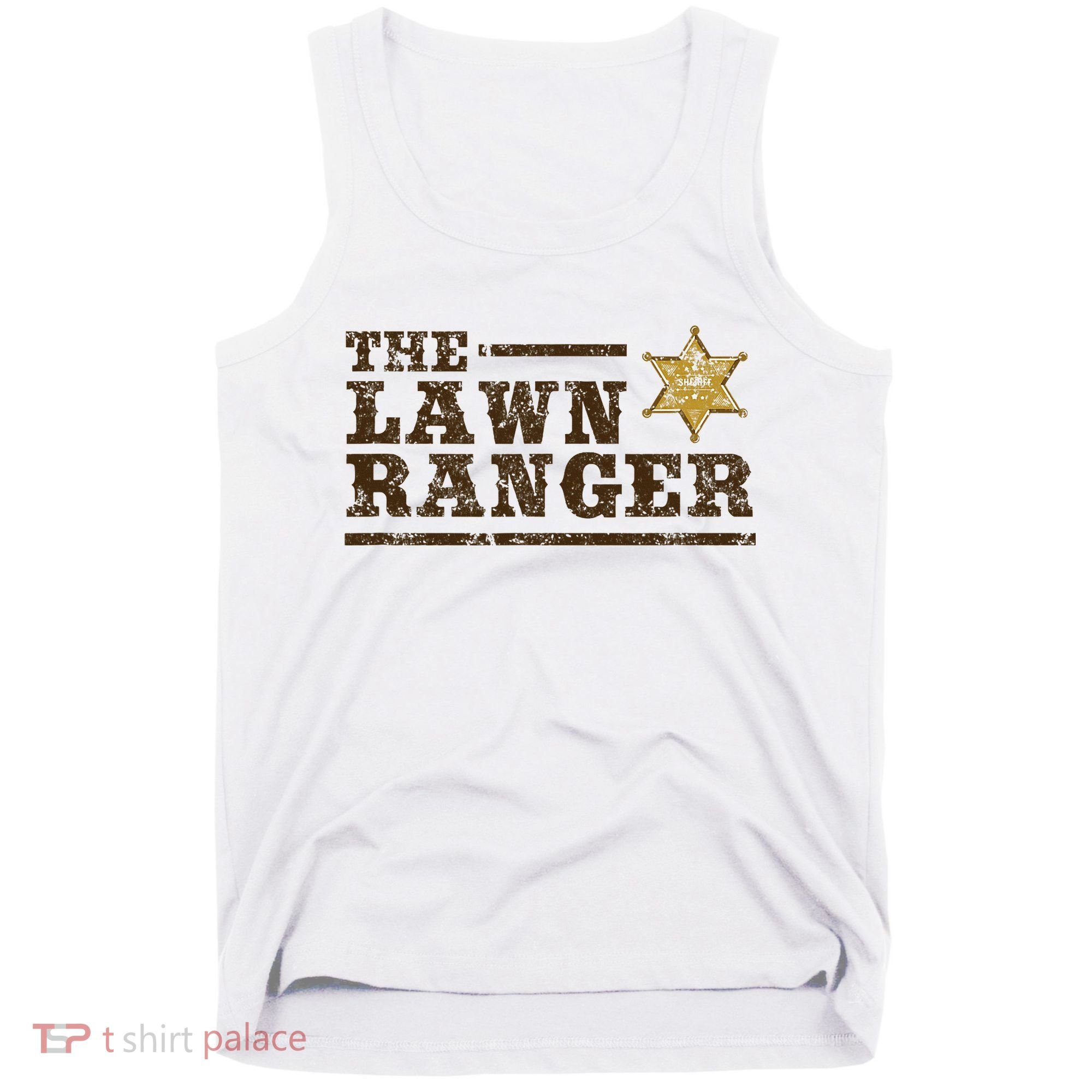 Lawn Ranger Grass Mower Mowing FatherS Day Gardening Tank Top