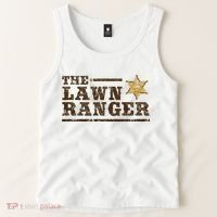 Lawn Ranger Grass Mower Mowing FatherS Day Gardening Tank Top thumb 2