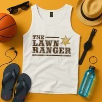 Lawn Ranger Grass Mower Mowing FatherS Day Gardening Tank Top thumb 4