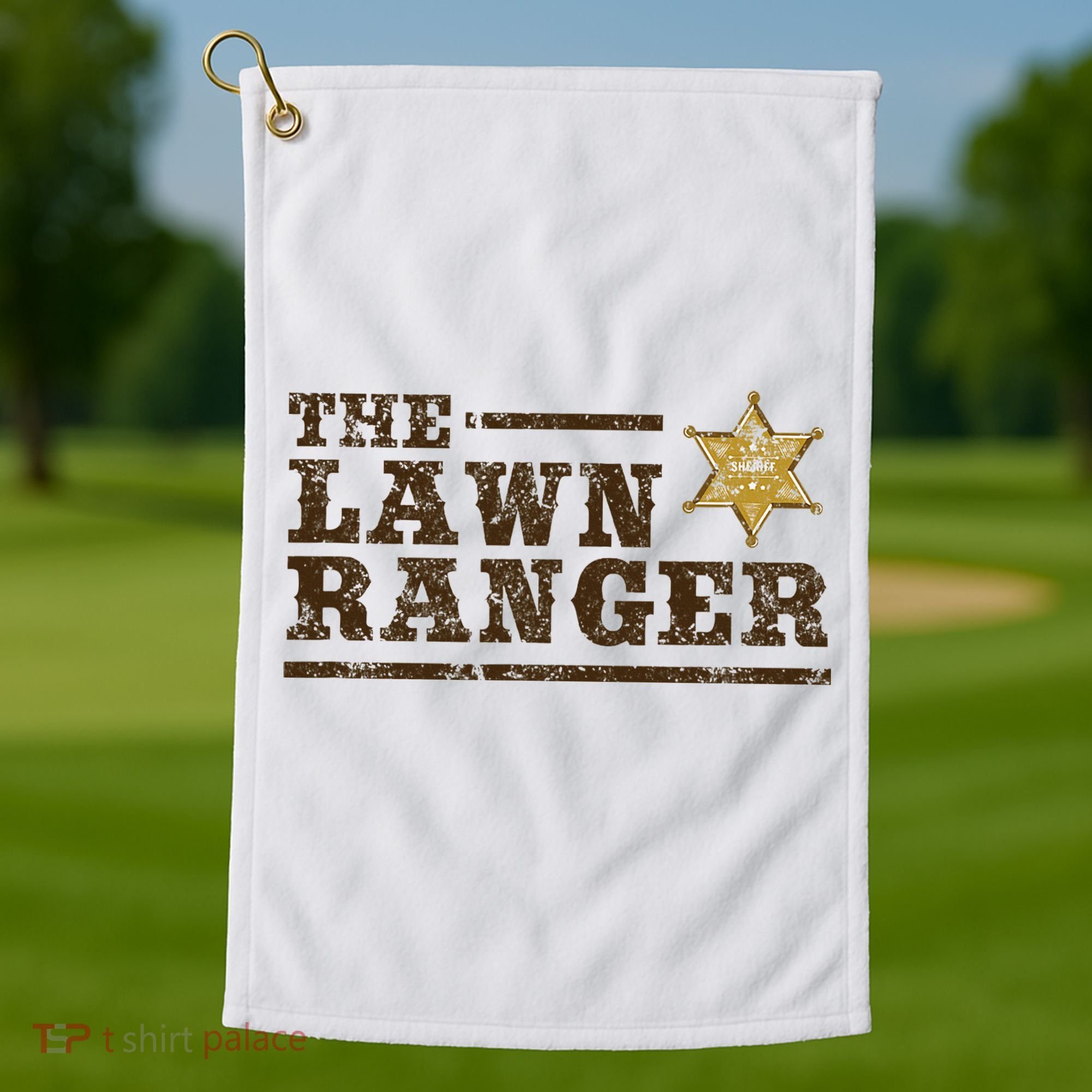 Lawn Ranger Grass Mower Mowing FatherS Day Gardening Golf Towel