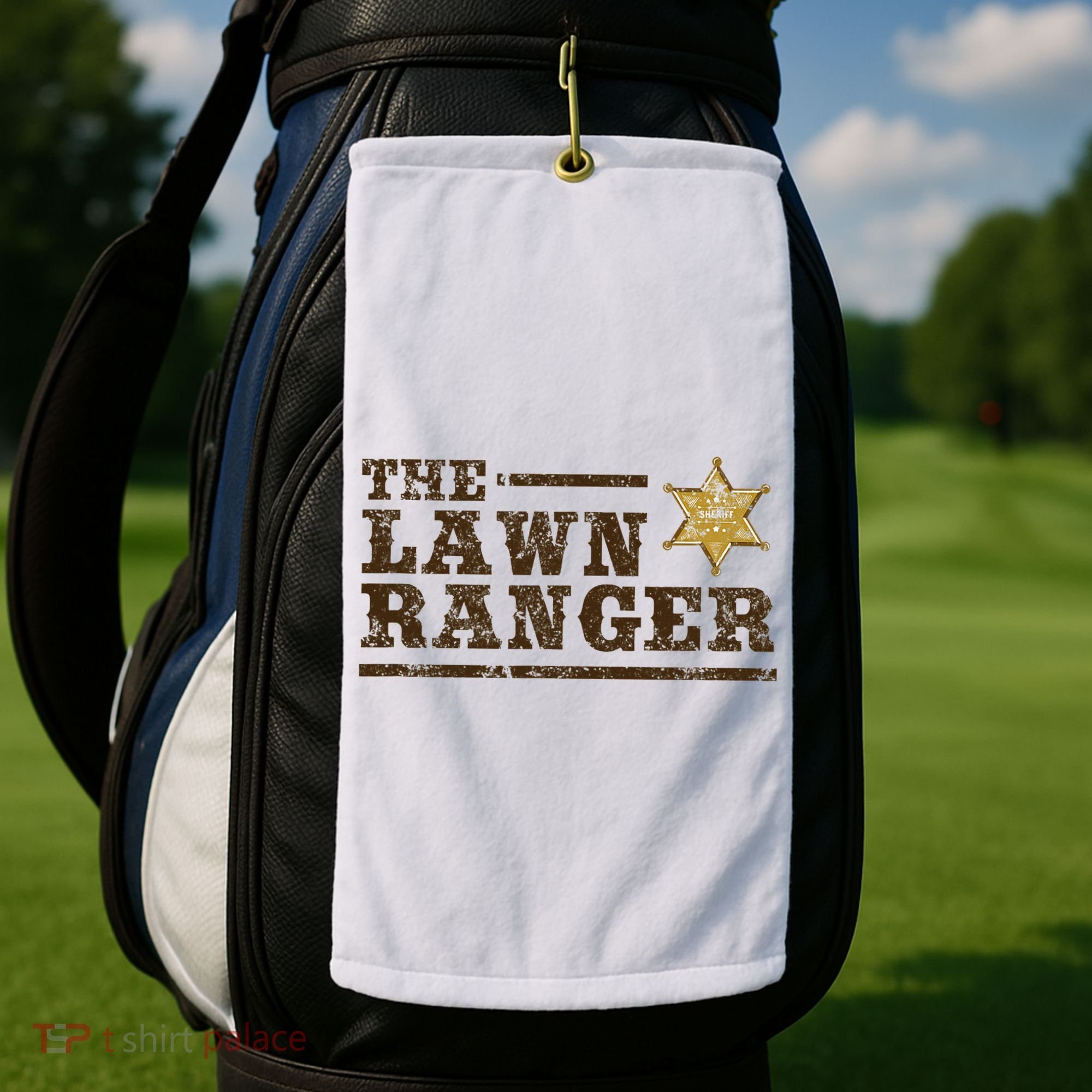 Lawn Ranger Grass Mower Mowing FatherS Day Gardening Golf Towel