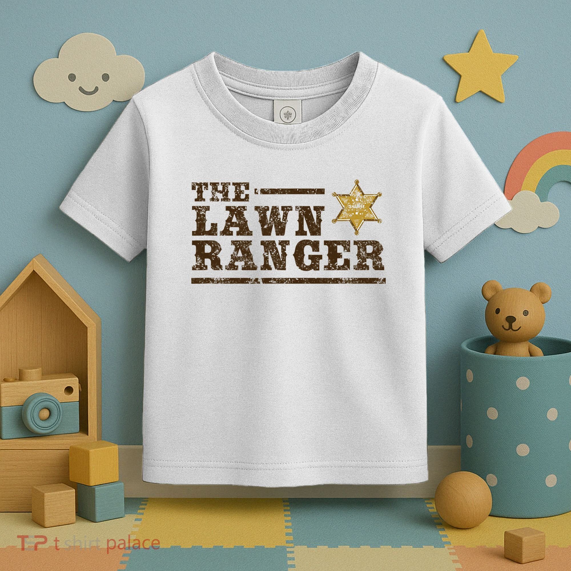 Lawn Ranger Grass Mower Mowing FatherS Day Gardening Toddler T-Shirt
