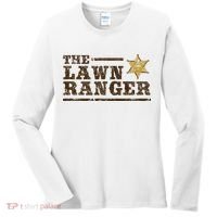 Lawn Ranger Grass Mower Mowing FatherS Day Gardening Women's Long Sleeve Shirt thumb 0