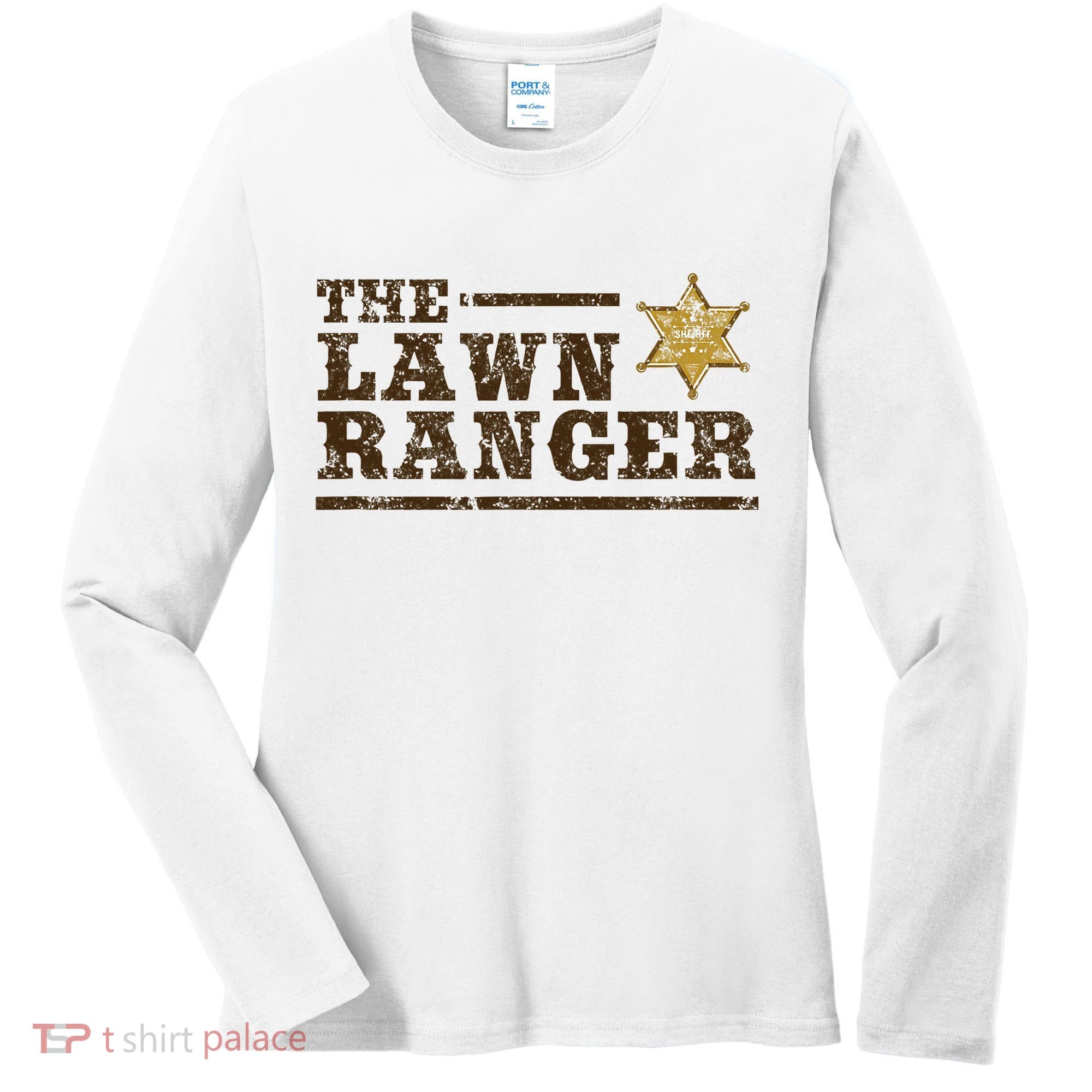 Lawn Ranger Grass Mower Mowing FatherS Day Gardening Women's Long Sleeve Shirt