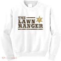 Lawn Ranger Grass Mower Mowing FatherS Day Gardening Kids Sweatshirt thumb 0
