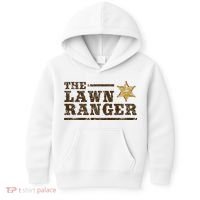 Lawn Ranger Grass Mower Mowing FatherS Day Gardening Kids Hoodie thumb 0