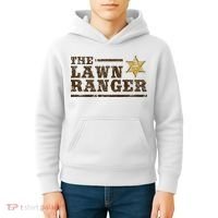 Lawn Ranger Grass Mower Mowing FatherS Day Gardening Kids Hoodie thumb 4