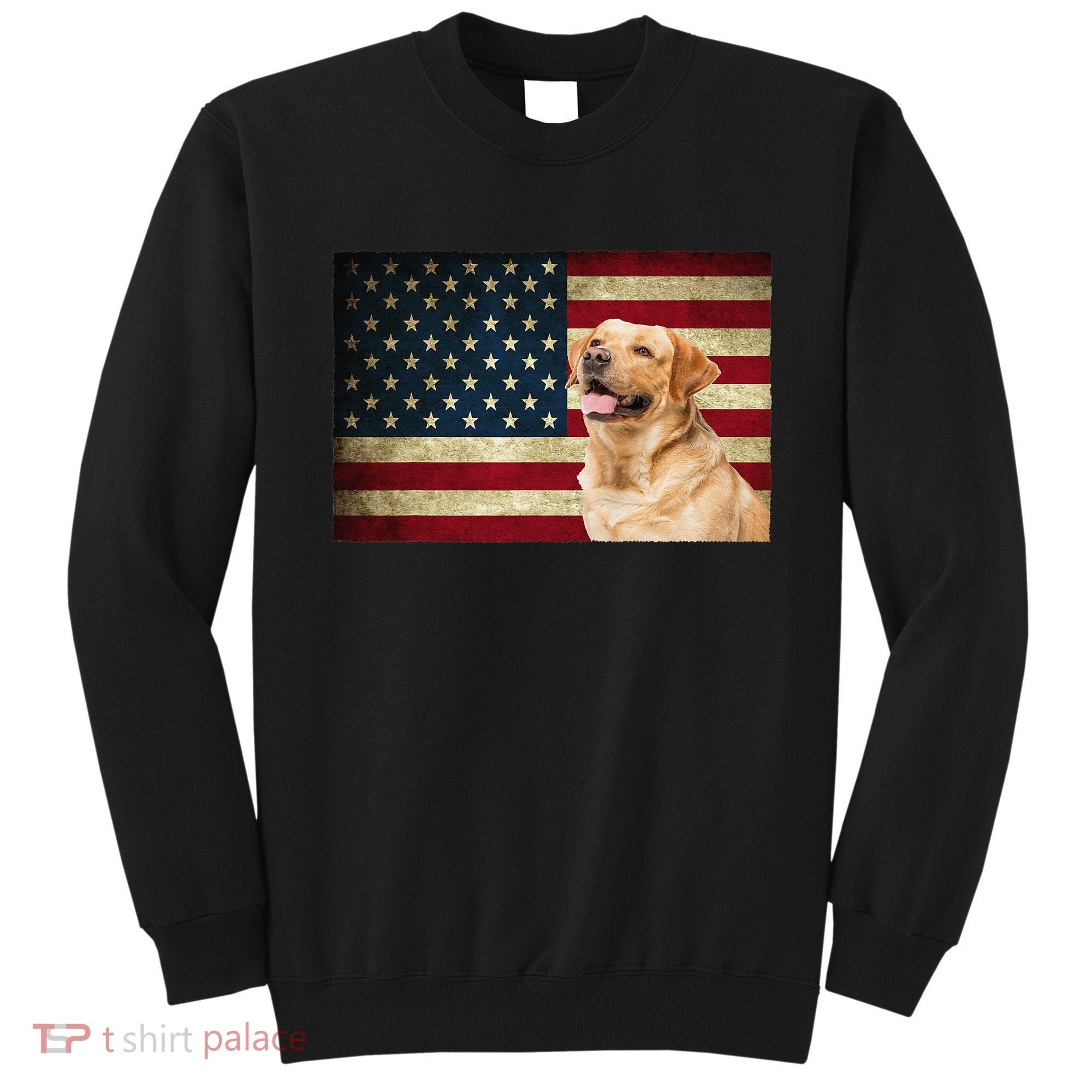 Labrador retriever gifts American Flag Lab dog Sweatshirt