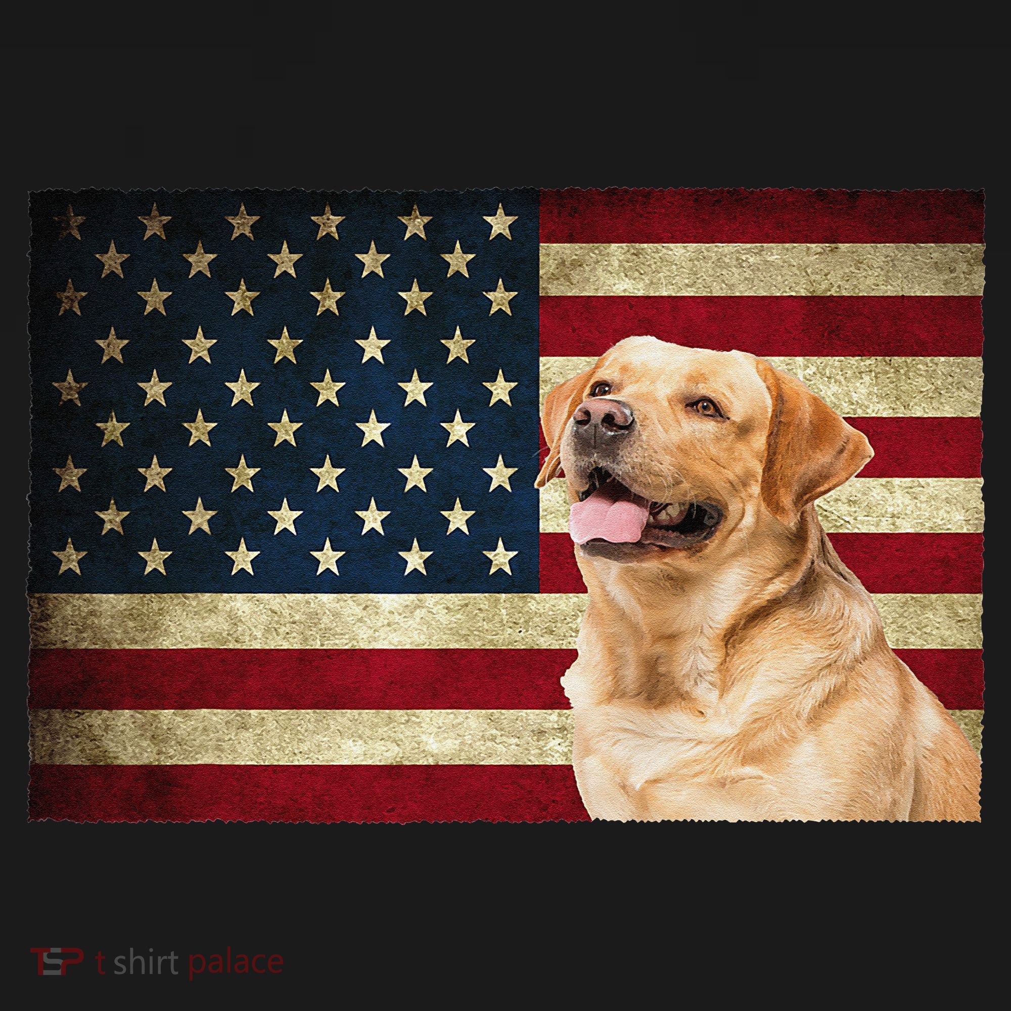 Labrador retriever gifts American Flag Lab dog Mousepad