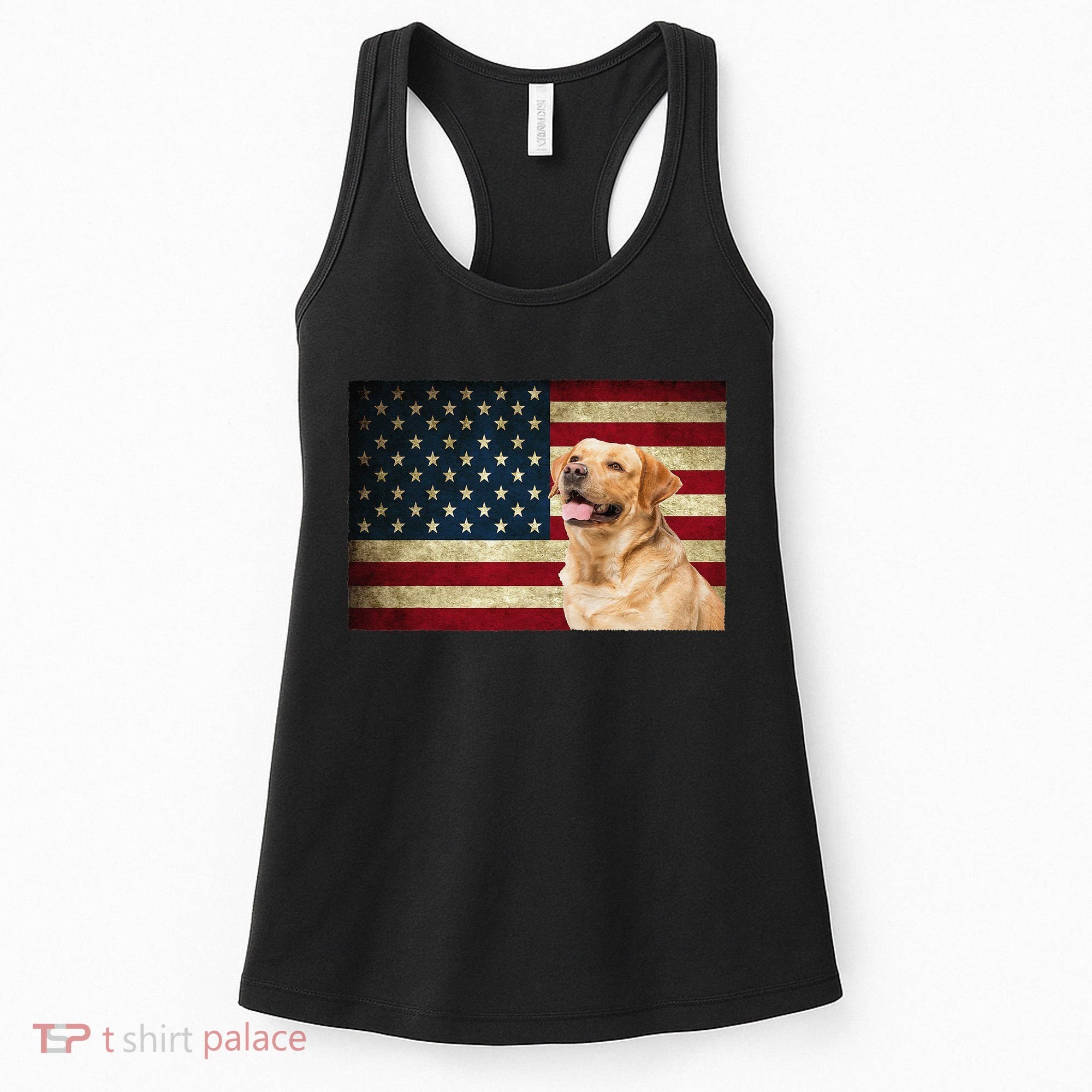 Labrador retriever gifts American Flag Lab dog Women's Tank Top
