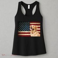 Labrador retriever gifts American Flag Lab dog Women's Tank Top thumb 3