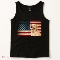 Labrador retriever gifts American Flag Lab dog Tank Top thumb 2
