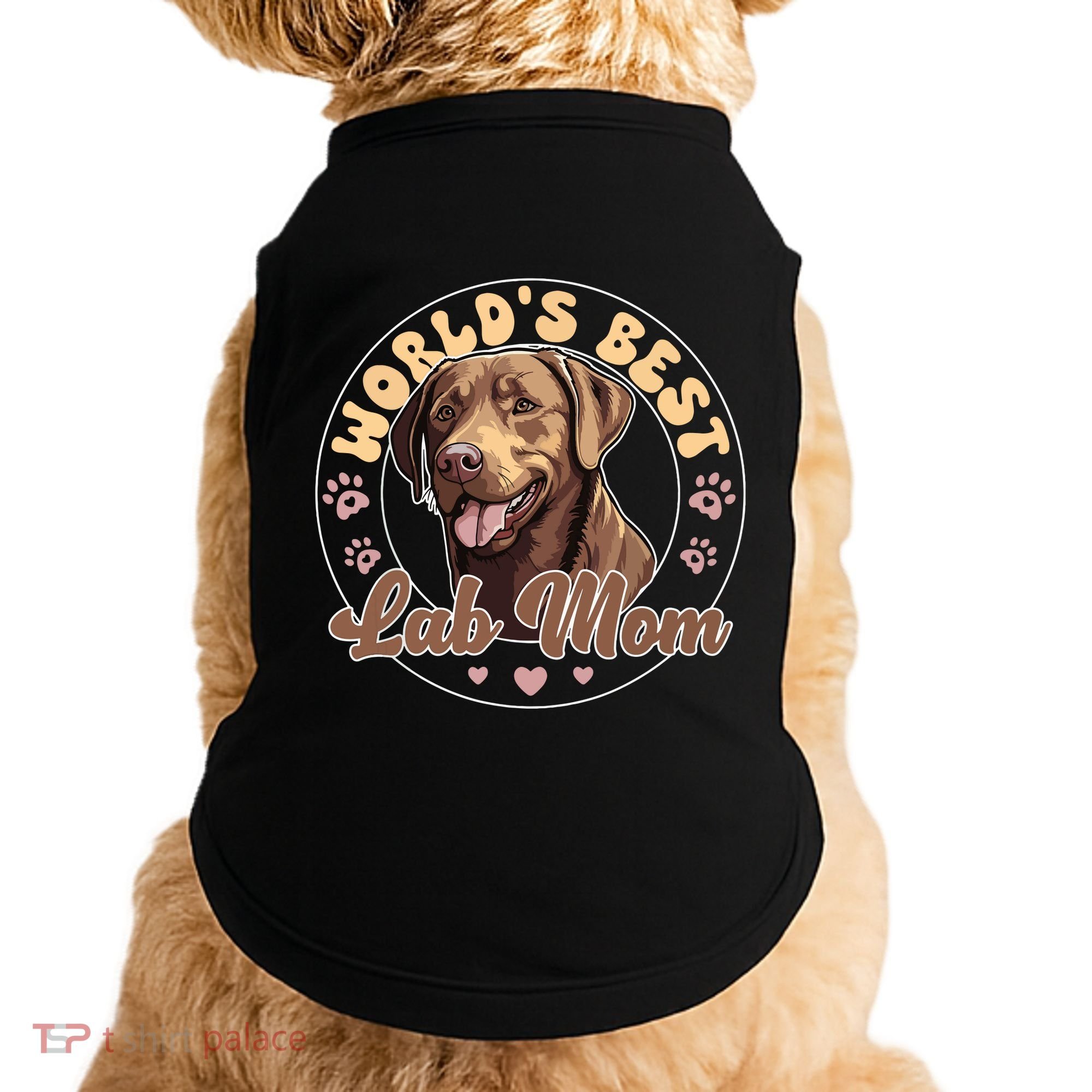 Labrador Retirever Groovy Worlds Best Chocolate Lab Mom Doggie Tank