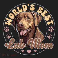 Labrador Retirever Groovy Worlds Best Chocolate Lab Mom Beanie thumb 2