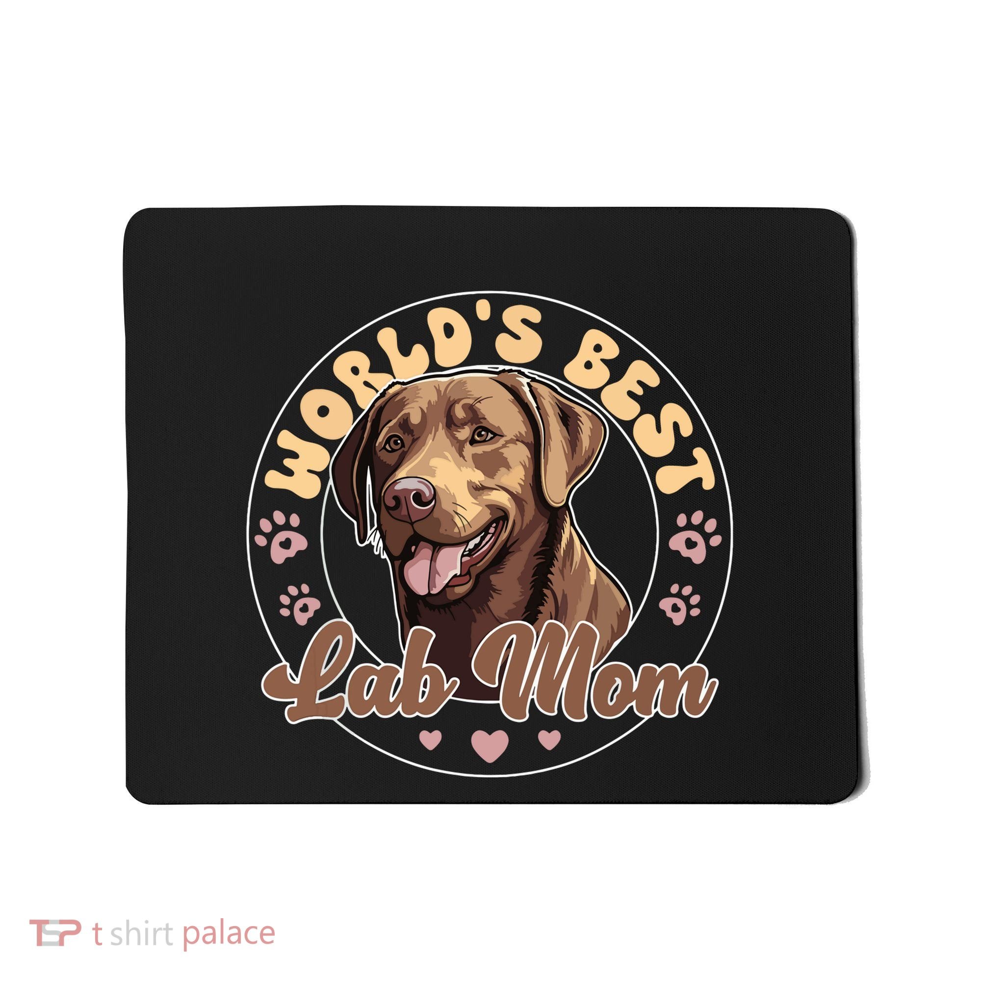 Labrador Retirever Groovy Worlds Best Chocolate Lab Mom Mousepad