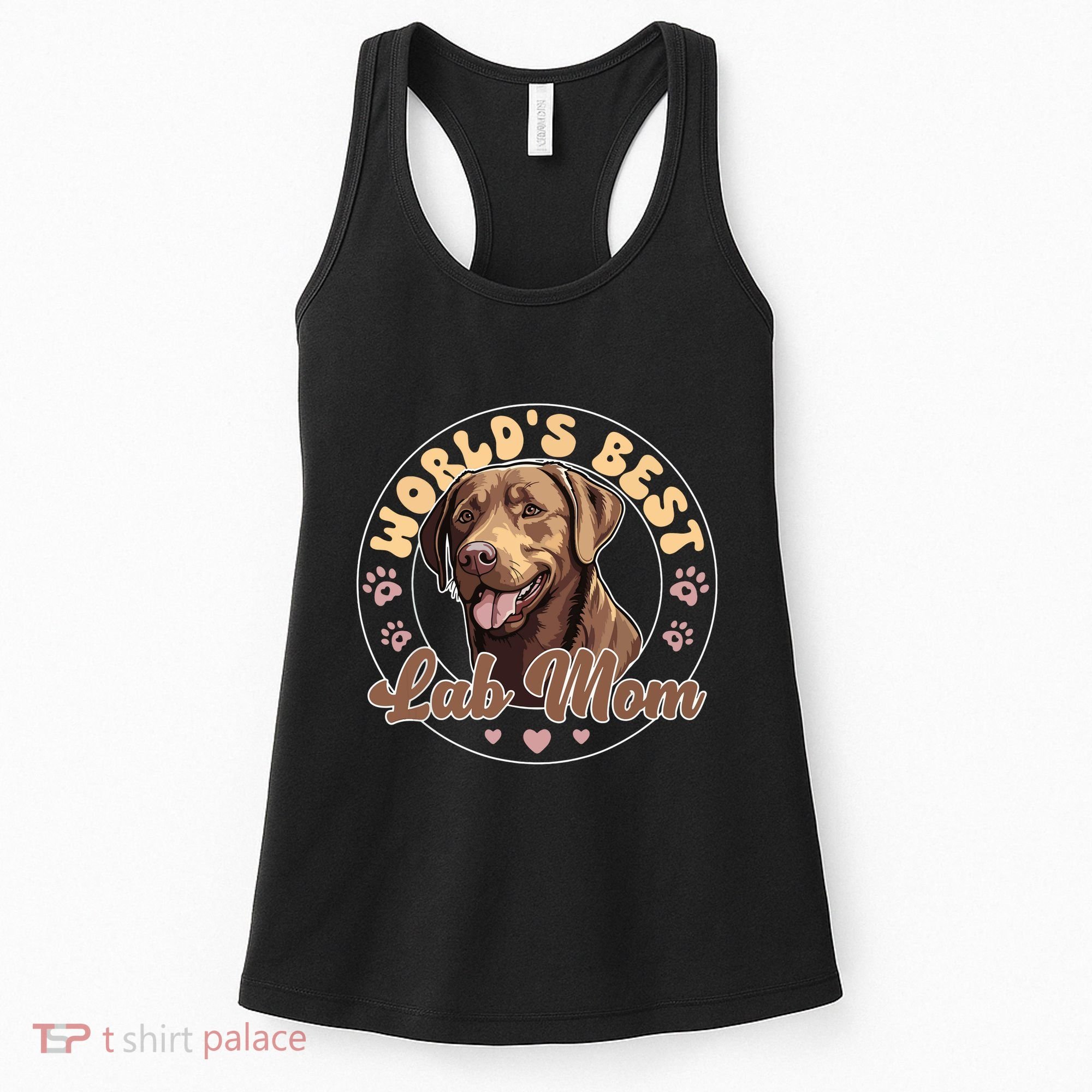 Labrador Retirever Groovy Worlds Best Chocolate Lab Mom Women's Tank Top