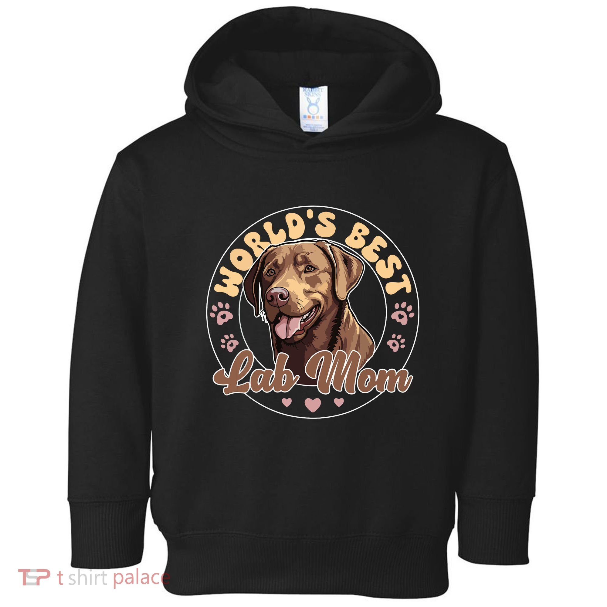 Labrador Retirever Groovy Worlds Best Chocolate Lab Mom Toddler Hoodie