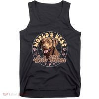 Labrador Retirever Groovy Worlds Best Chocolate Lab Mom Tank Top thumb 0