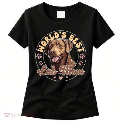 Labrador Retirever Groovy Worlds Best Chocolate Lab Mom Women's T-Shirt