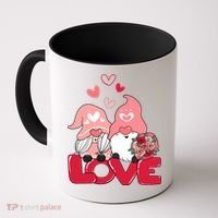 Love Romantic Gnome Couple Valentines Day Coffee Mug thumb 0
