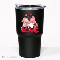 Love Romantic Gnome Couple Valentines Day Tumbler thumb 0