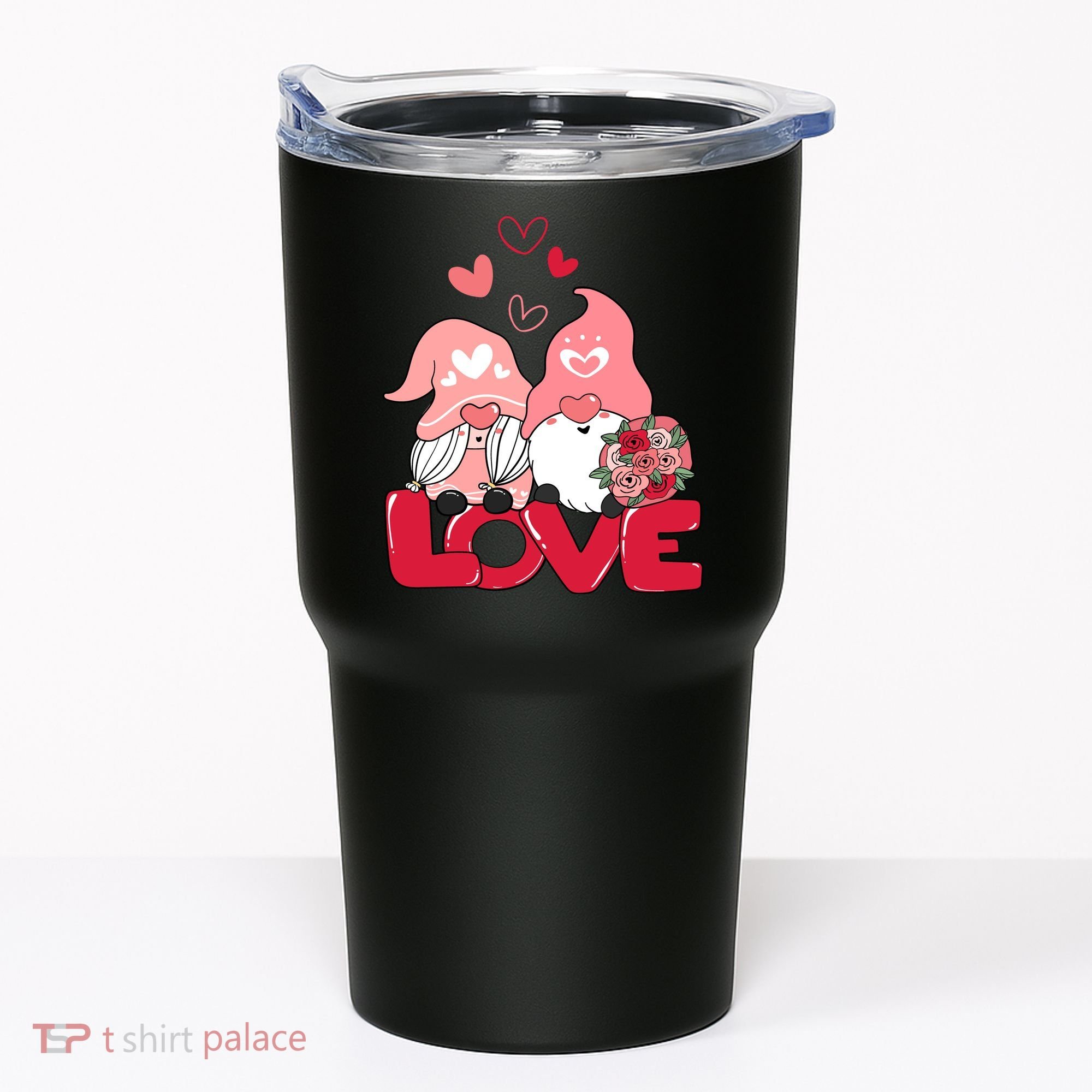 Love Romantic Gnome Couple Valentines Day Tumbler