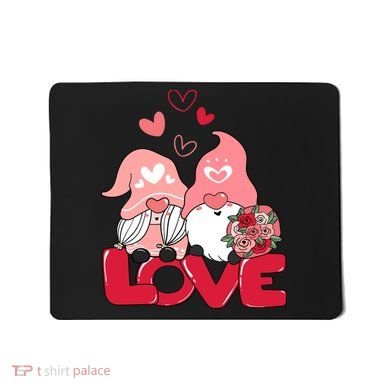 Love Romantic Gnome Couple Valentines Day Mousepad