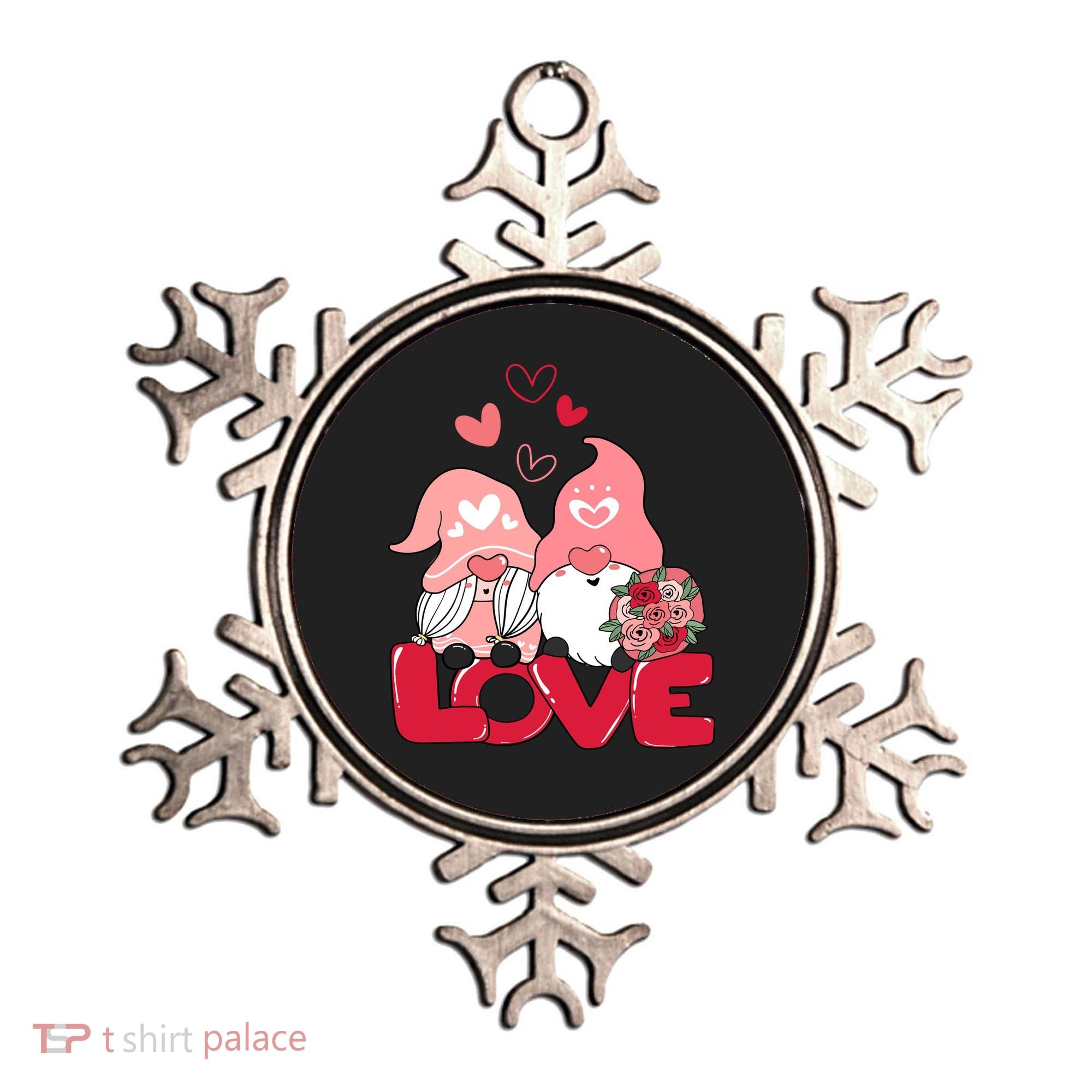 Love Romantic Gnome Couple Valentines Day Ornament