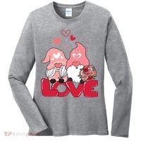 Love Romantic Gnome Couple Valentines Day Women's Long Sleeve Shirt thumb 0