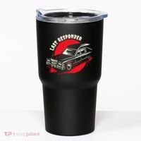 Last Responder Hearse Death Funny Dark Humor Morbid Alt Goth Tumbler thumb 0