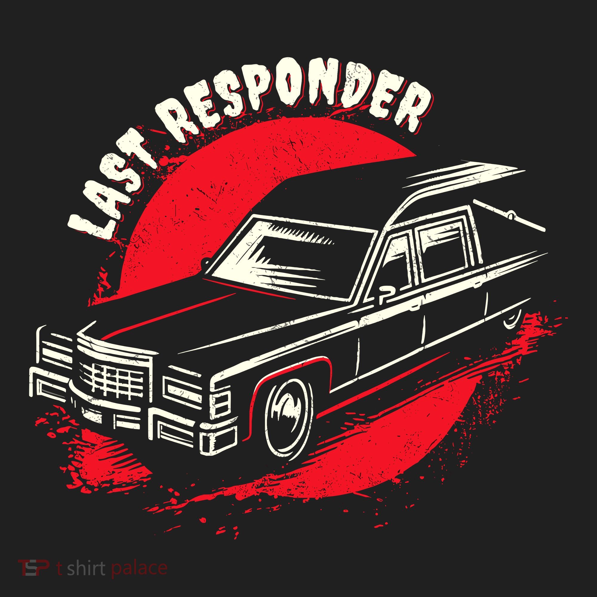 Last Responder Hearse Death Funny Dark Humor Morbid Alt Goth Tumbler