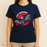 Last Responder Hearse Death Funny Dark Humor Morbid Alt Goth T-Shirt thumb 4