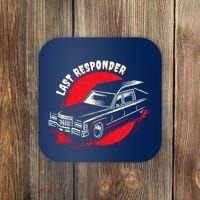 Last Responder Hearse Death Funny Dark Humor Morbid Alt Goth Coaster thumb 0