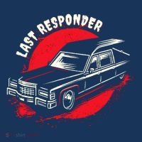 Last Responder Hearse Death Funny Dark Humor Morbid Alt Goth Mousepad thumb 1