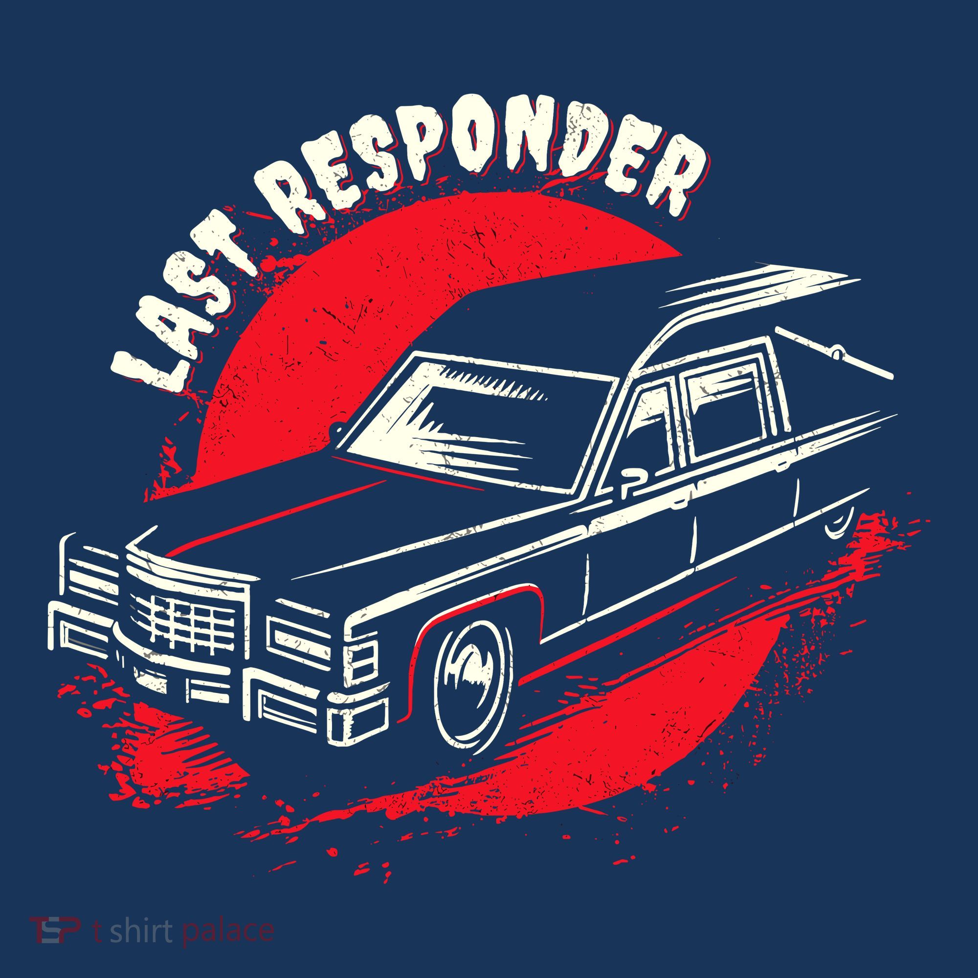 Last Responder Hearse Death Funny Dark Humor Morbid Alt Goth Women's Tank Top