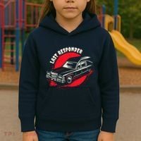 Last Responder Hearse Death Funny Dark Humor Morbid Alt Goth Kids Hoodie thumb 3