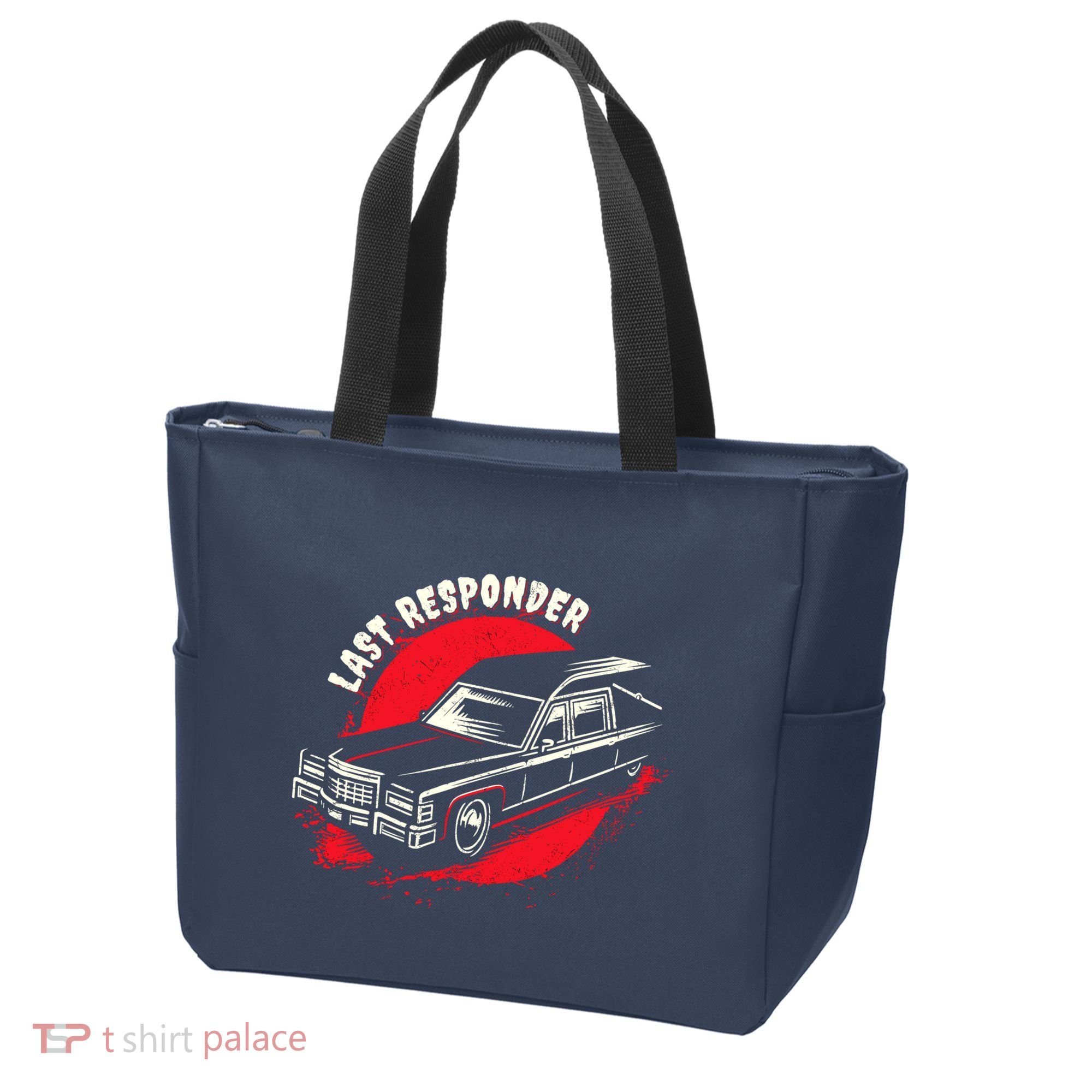 Last Responder Hearse Death Funny Dark Humor Morbid Alt Goth Tote Bag